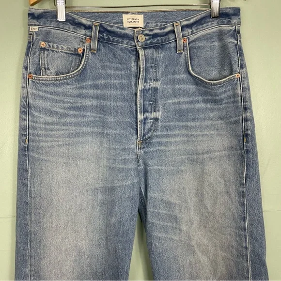 Citizens of Humanity Gaucho Vintage Wide Leg in Sodapop Light Blue Women Sz 31 - Picture 4 of 13